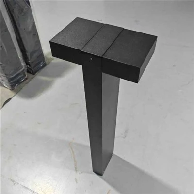 내부 플랜지 LED 볼라드 안티-UV LED 정원 조명 더블 헤드